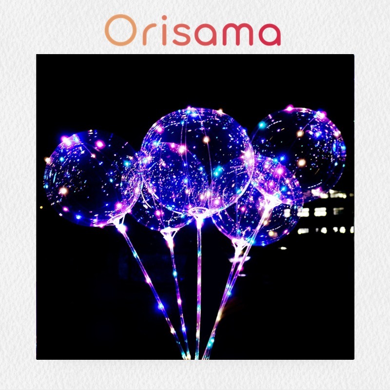 BALON LED RAINBOW WARNA WARNI  PARTY ULTAH