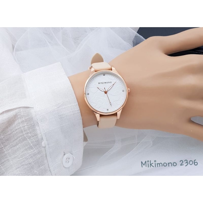MIKIMONO WATCH 2306 - Jam Tangan Wanita Analog / Jam Tangan Kulit Wanita