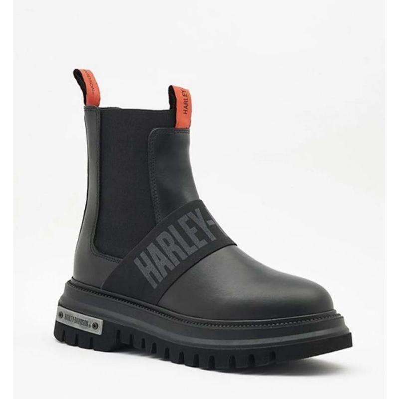 Sepatu boots cewek Harley davidson nefud black original