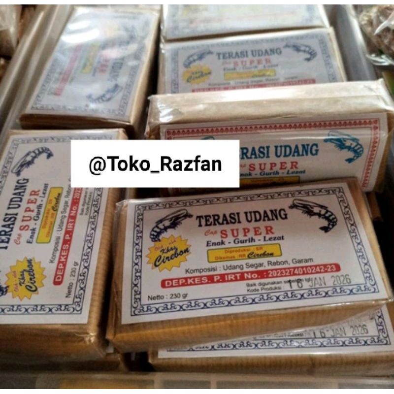

Terasi udang khas Cirebon Jaminan asli seng Cirebon