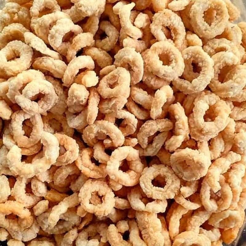 

1 Kg Keripik Cincin Udang Pedas Gurih Snack Camilan Cemilan Murah