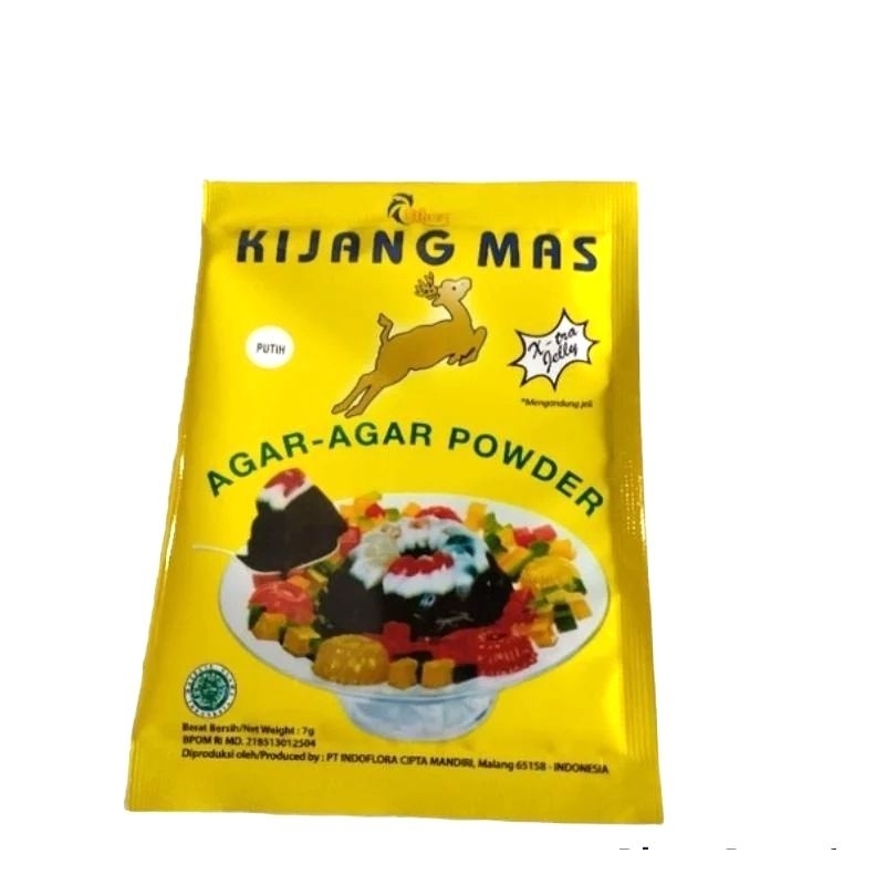 

Agar Agar Kijang Mas 7Gr Putih Coklat