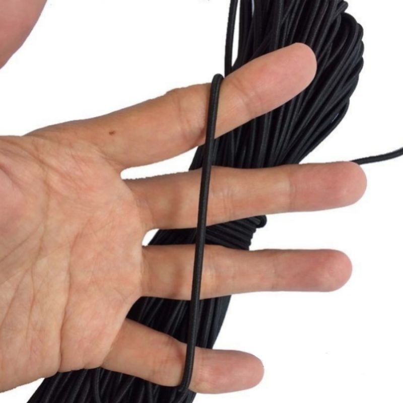 Tali karet elastis 3mm meteran - tali elastis 3mm - tali karet elastisTali karet elastis 3mm meteran