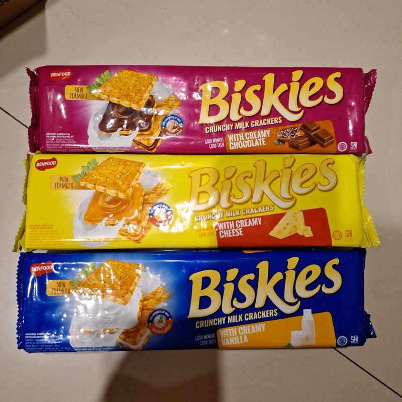 

BISKIES Crunchy Crackers 96gr aneka rasa