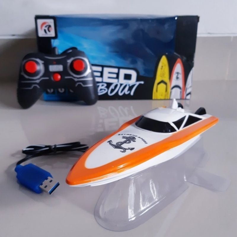 Mainan Perahu Boat Remote Kontrol Kapal RC Speed Boat Remot Control