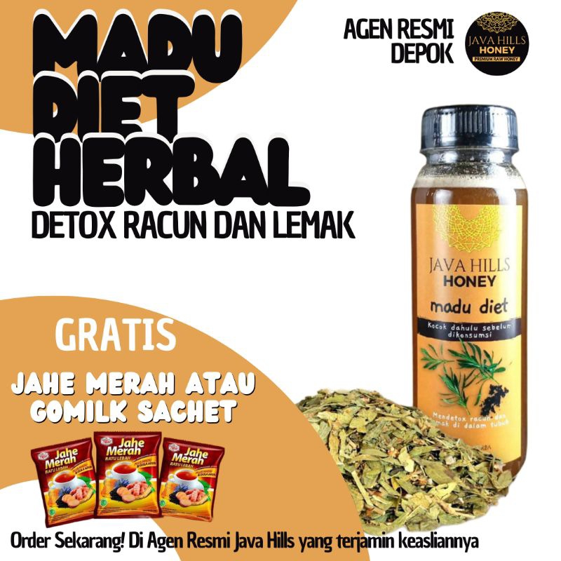 

Madu Diet Java Hills Honey Diet Herbal Mumtaz Java Herba 650gr Mengatasi Sembelit Perut buncit Membersihkan toxin dalam saluran pencernaan Menurunkan berat badan Membakar lemak dalam tubuh Melancarkan proses metabolisme tubuh