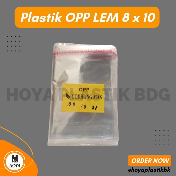 

PLASTIK OPP LEM 8X10 / PLASTIK OPP SEAL 8X10 BENING