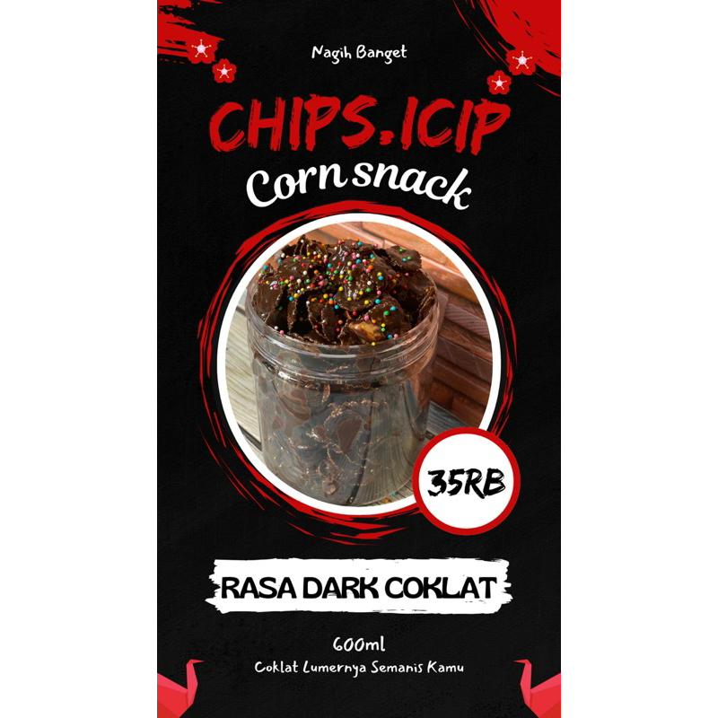 

Chips.icip CornChips rasa Dark Coklat