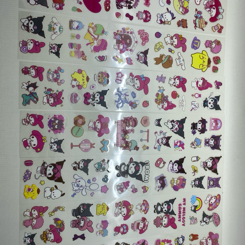 

Stiker buku stiker label stiker karakter sanrio wafer Prof stiker panjang sanrio kuromi melody cinnamaroll pompompurin @1pc