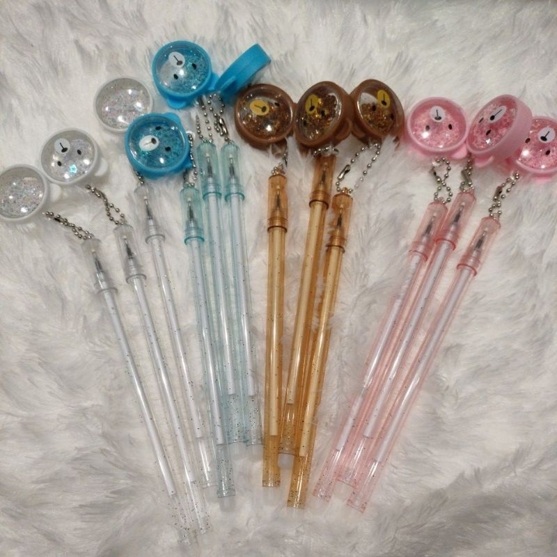 

Pen/Pulpen Gantungan Bear Manik/Bulpoin Aesthetic