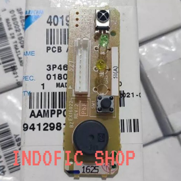 Sensor indoor ac daikin R32 part 419396 original2 lampu indikator dan 9 pin sokettype ac daikin stan