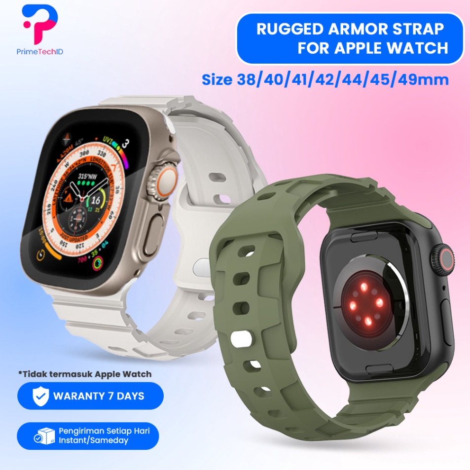 Super Promo Strap Watch Rugged Armor iWatch 3844142444549mm tali jam Smartwatch HW IWO Series ULTRA 