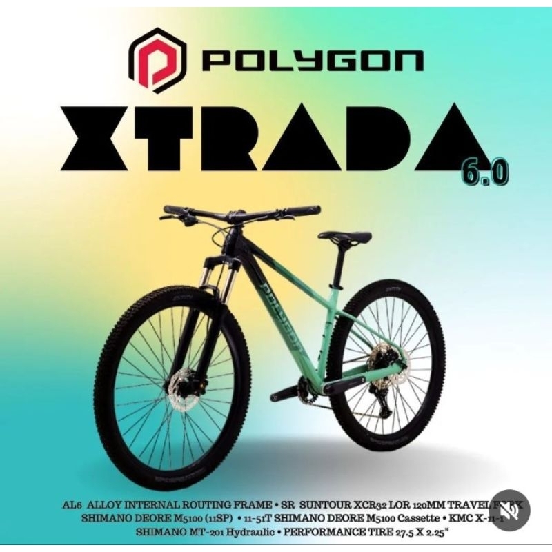 MTB 27.5 POLYGON XTRADA 6.0 1x11 Speed Sepeda Gunung 6