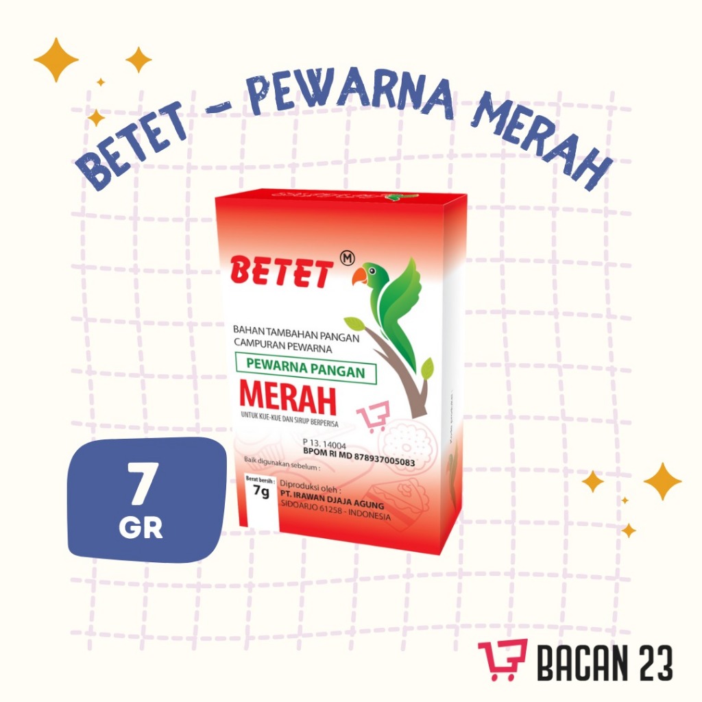 

Betet Pewarna Makanan Merah (7 gr) Pewarna Pangan