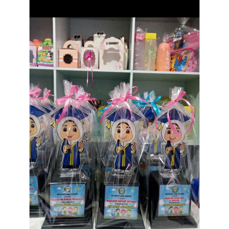 PIALA AKRILIK CUSTOM DESAIN BISA PAKE FOTO