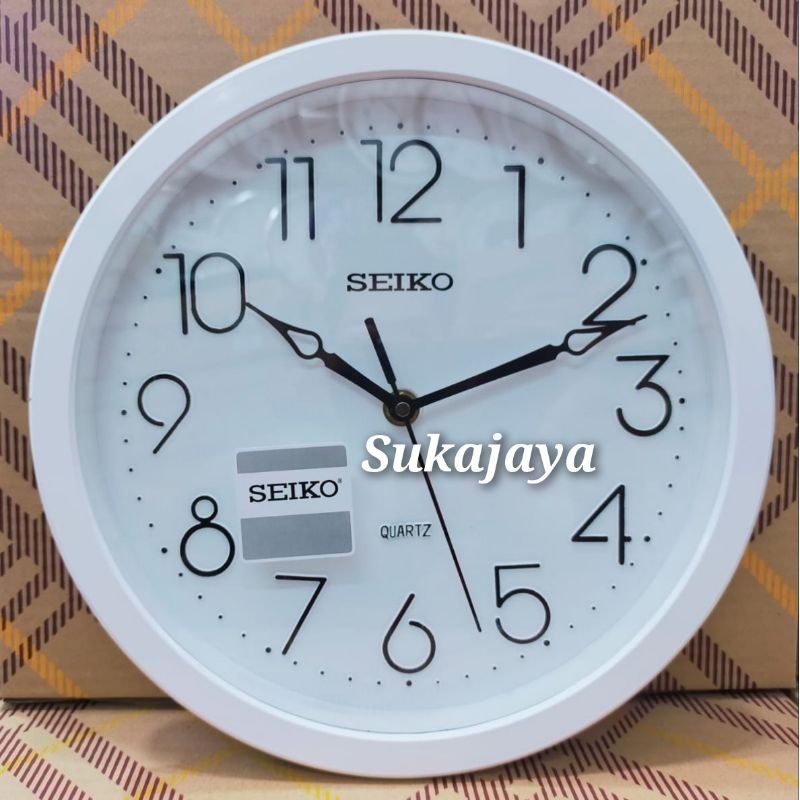 jam dinding seiko putih 25cm