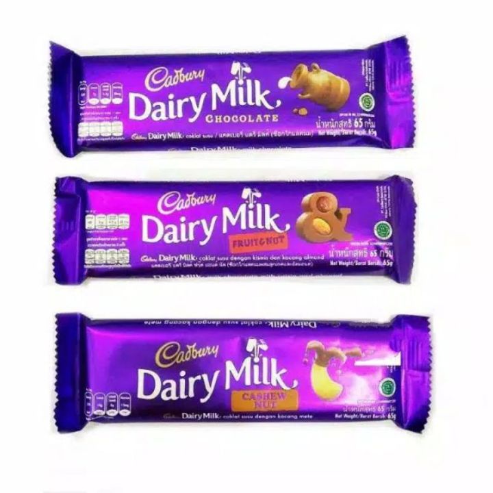 

cadbury chocholate dairy milk 62gr