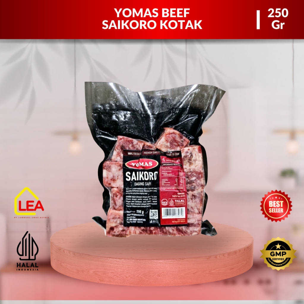 

Yomas Beef Saikoro Kotak 250gr / Daging Sapi Wagyu Saikoro