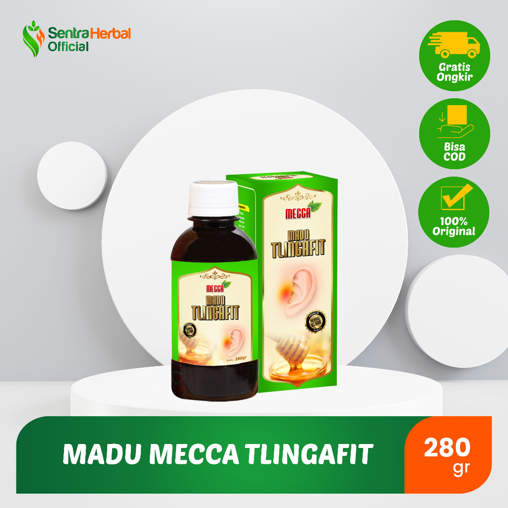 Madu Mecca TLINGAFIT Hijau Untuk THT/Radang Telinga/Congek Telinga 280 gram