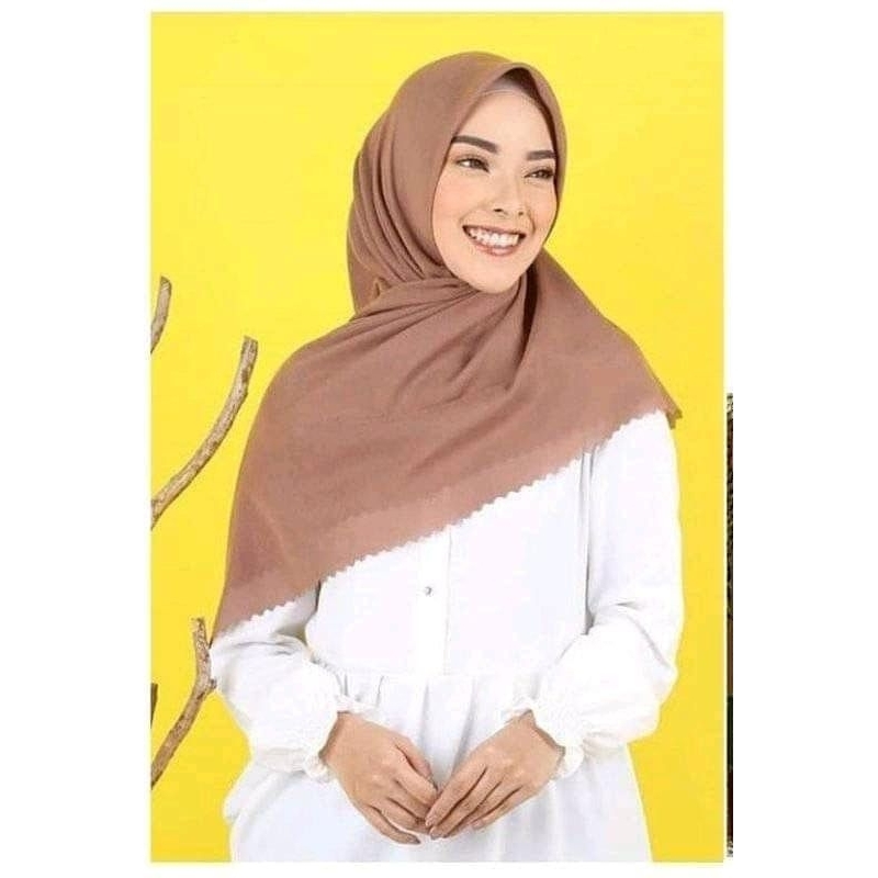HIJAB VOALPREMIUM FDN // HIJAB SEGIEMPAT LASERCUT // HIJAB GROSIR MURAH KEKINIAN