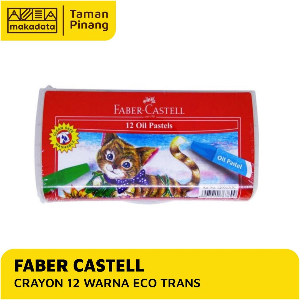 

CRAYON / OIL PASTEL FABER CASTELL ISI 12 WARNA ECO TRANS