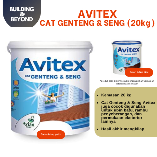 CAT GENTENG AVITEX ROOF AVIAN EMBER PAIL 20 KG