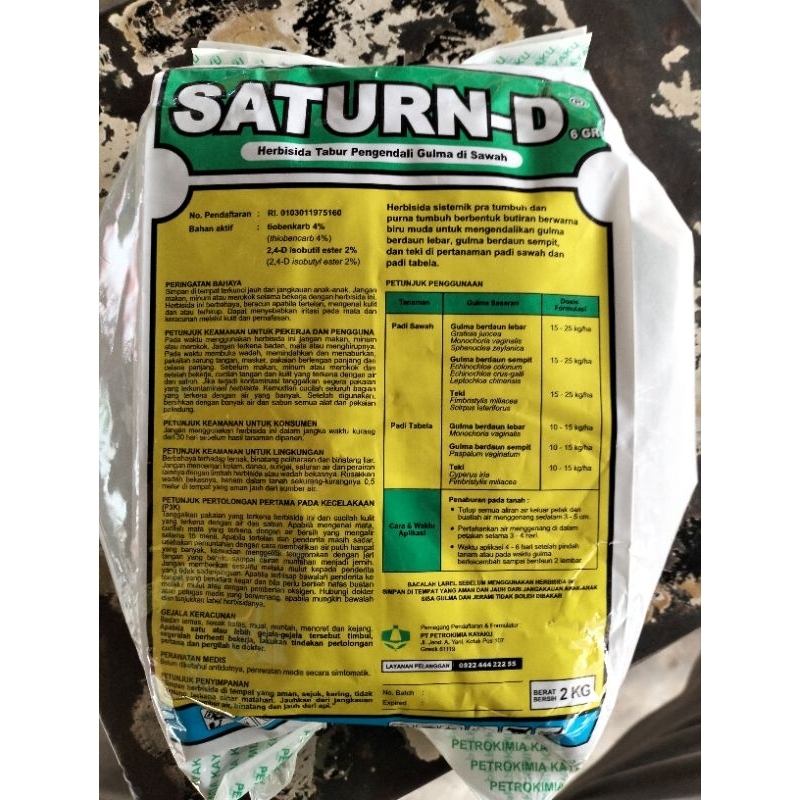 Herbisida Saturn D 6 GR