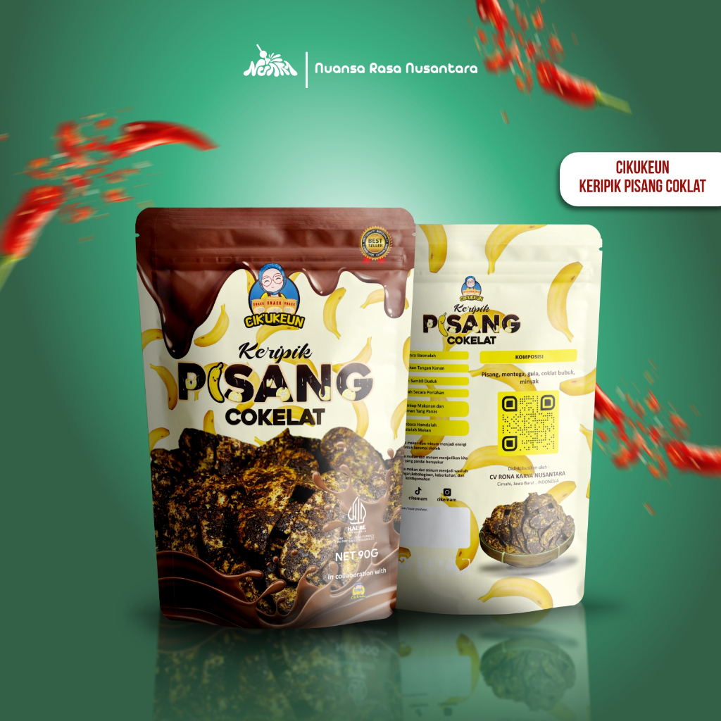 

[ TERLARIS & TERPERCAYA] CIKUKEUN - KERIPIK PISANG - Coklat Manis