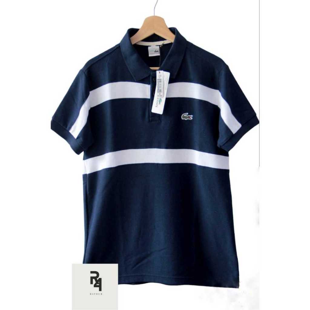 Kaos polo kerah BUAYA kombinasi  Pria Casual Distro Terbaik  terganteng  tercantik Masa kini