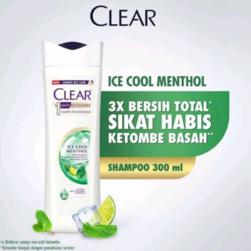 Shampo Clear Mentol 300 ml