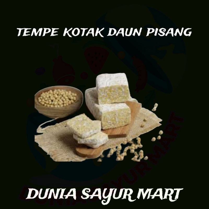 

tempe kotak daun pisang