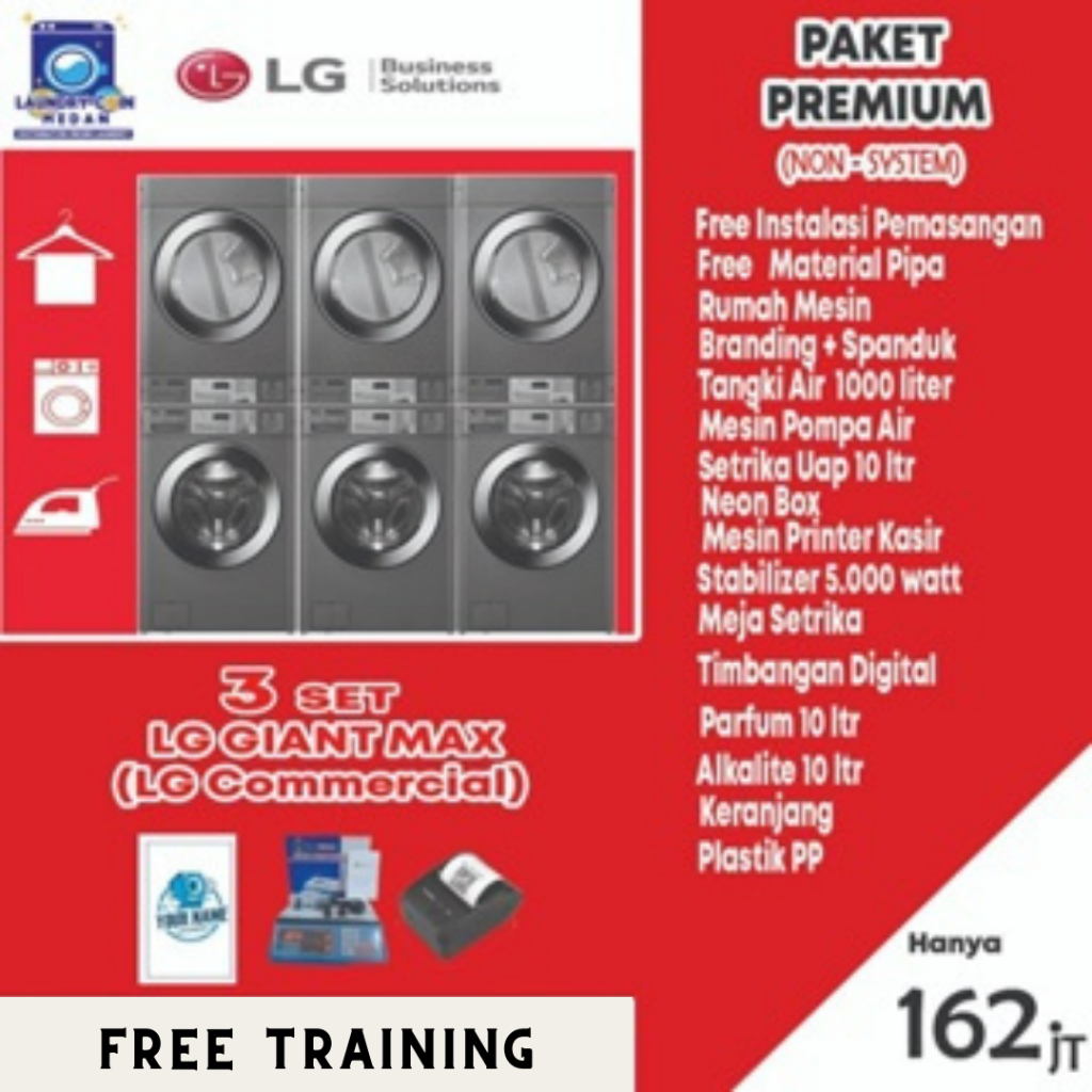 PAKET USAHA LAUNDRY MURAH MEDAN//PAKET USAHA// PAKET PREMIUM// MESIN CUCI// PENGERING PAKAIAN//