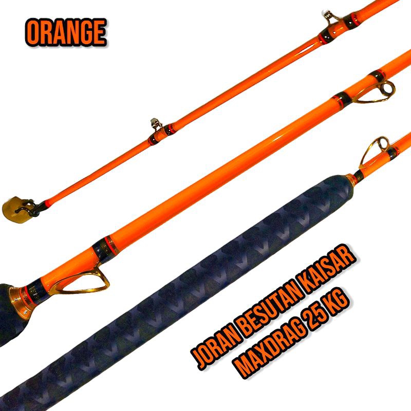 Joran Besutan Snakehead Kaisar Orange Maxdrag 25 Kg Panjang 180 CM