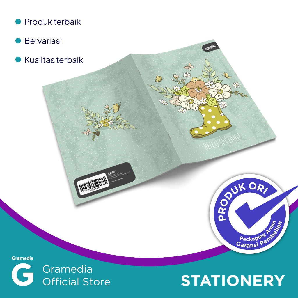 

Gramedia - Estudee - Buku Tulis Ukuran B5 Isi 10 Pcs Motif Fancy Cute Characters