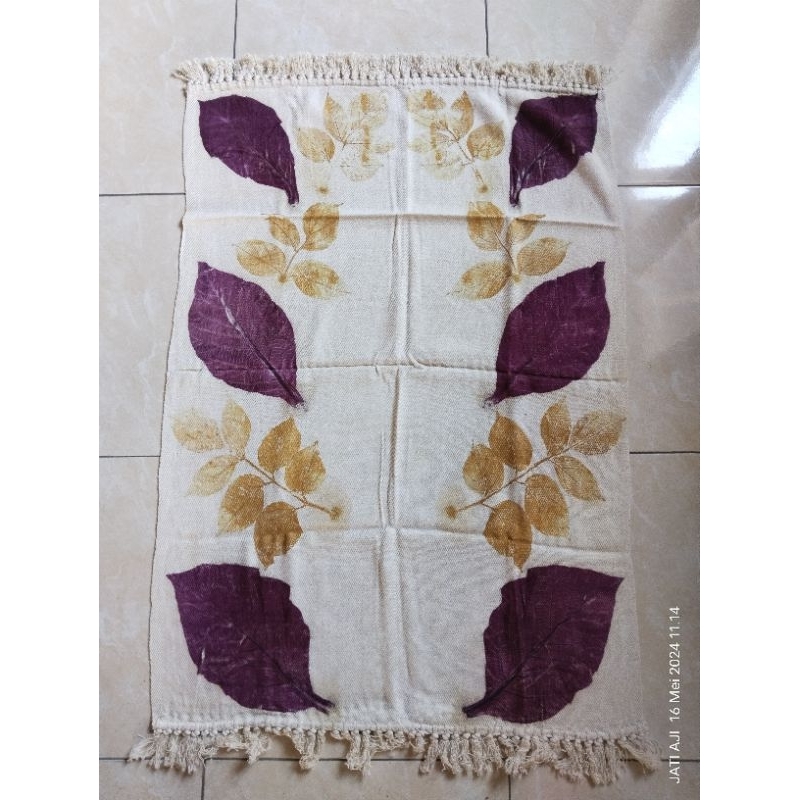 Sajadah Ecoprint Bahan Rayon