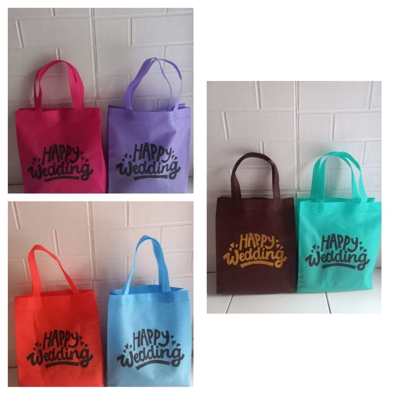 

TAS GOODIE BAG SOUVENIR SPUNDBOND EDISI WEDDING/PERNIKAHAN UKURAN 25×35×8
