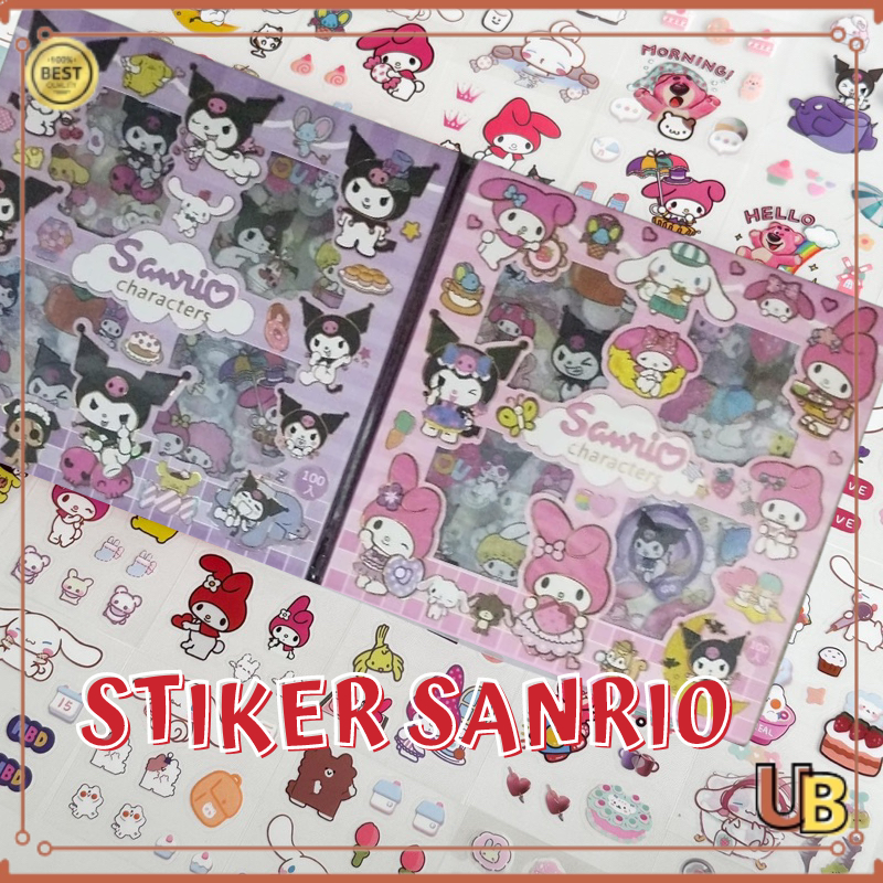 

UB Stiker SANRIO LOTSO / CINNAMOROLL / KUROMI / MY MELODY 2D Dekorasi Karakter Anime Anak Isi 200 Lembar