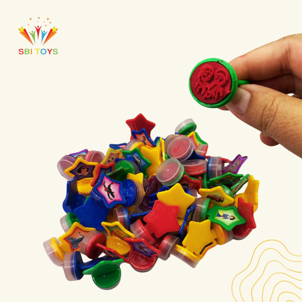 

[SBI TOYS] 20 pcs Mainan Anak Stempel Cap Bintang Motif Kartun