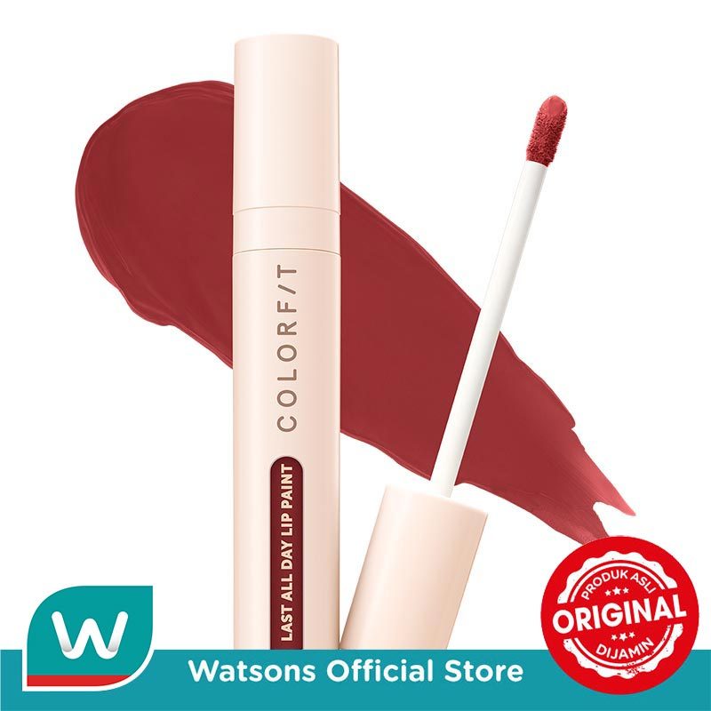 Wardah Colorfit Last All Day Lip Paint 22 Istanbu