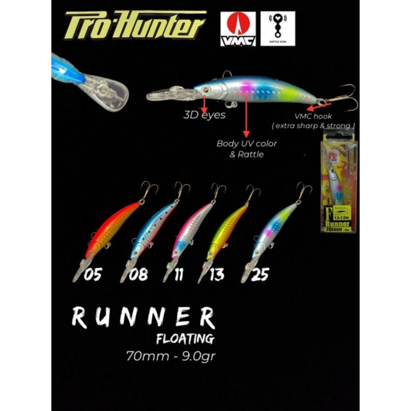 MINNOW PRO HUNTER RUNNER 70 MM 9 G
