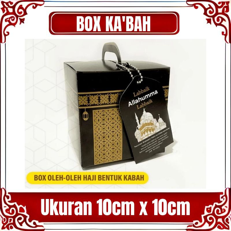 

BOX KA'BAH + HASTAG - KEMASAN OLEH OLEH HAJI DAN UMROH / KOTAK SATUAN GIFT OLEH OLEH HAJI UMROH
