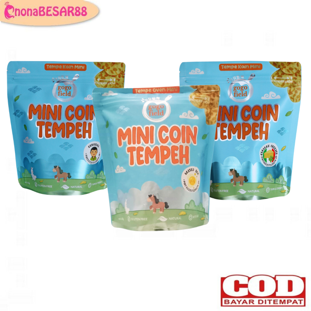 

Gogofield Mini Coin Crunchy Tempe 50gr / Tempe Krispi / Tempeh Krispi