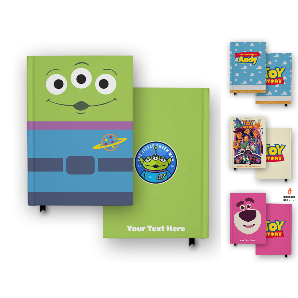 

Buku Catatan Notebook Toy Story Alien LGM Andy Buzz Woody Custom Nama Agenda Jurnal Diary Hardcover