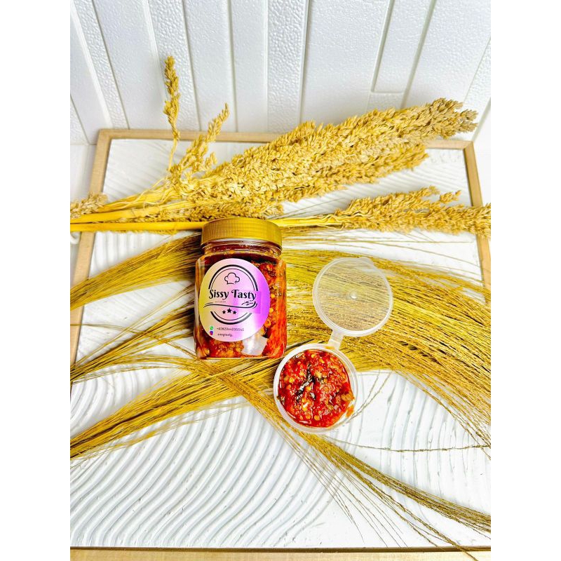 

Sambal cumi daun jeruk isi 200gr
