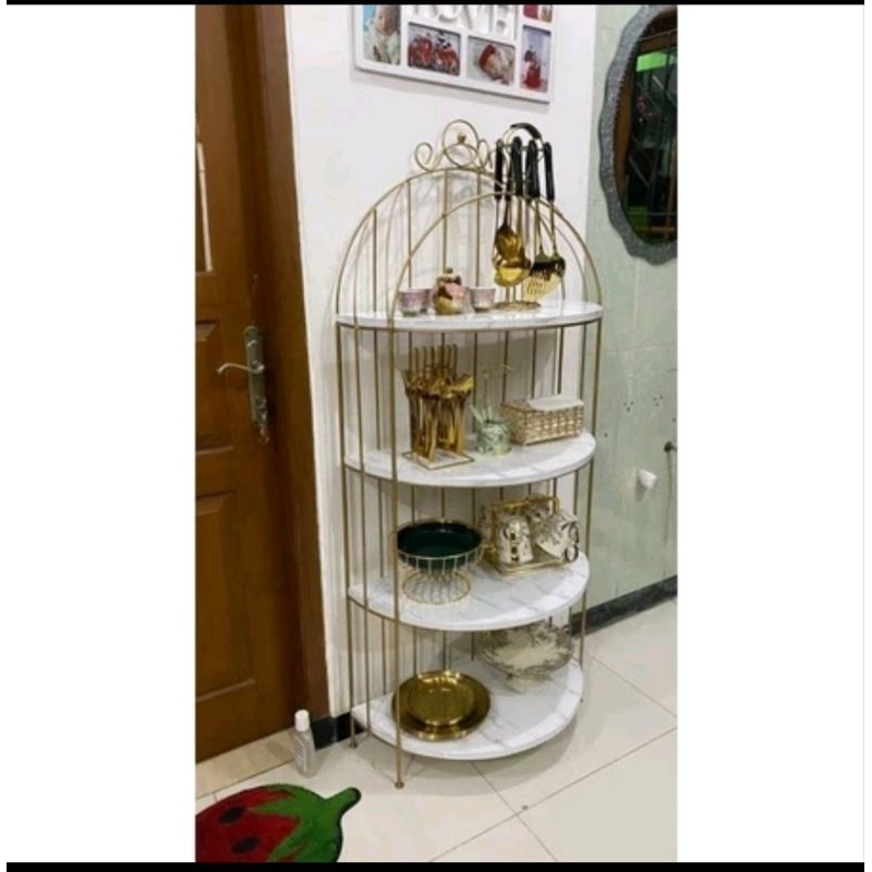 rak pajangan sangkar burung