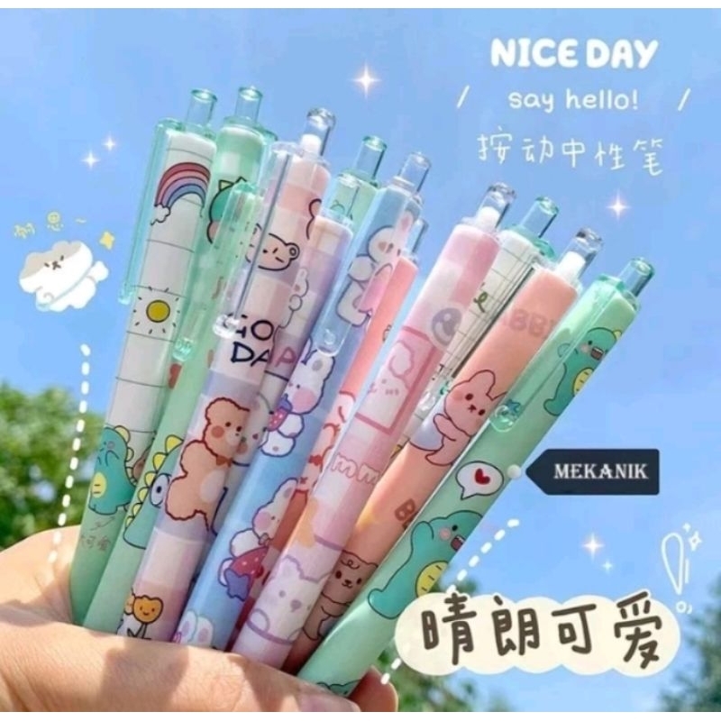 

Pulpen Gel Mekanik Karakter Lucu Random (1pcs)