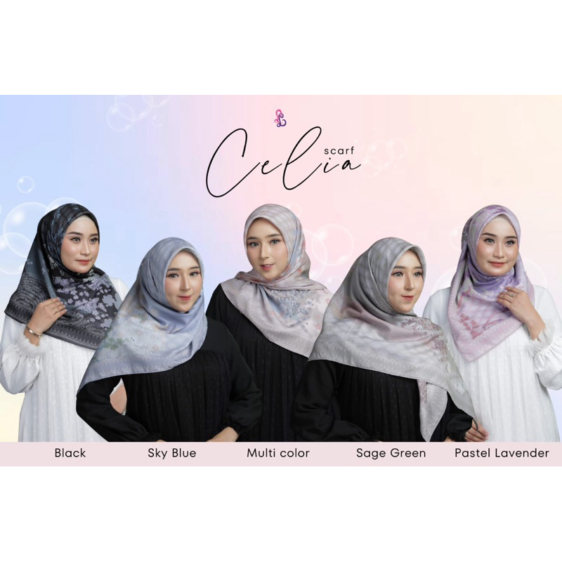 celia scraft segi empat motif murah by linalivia