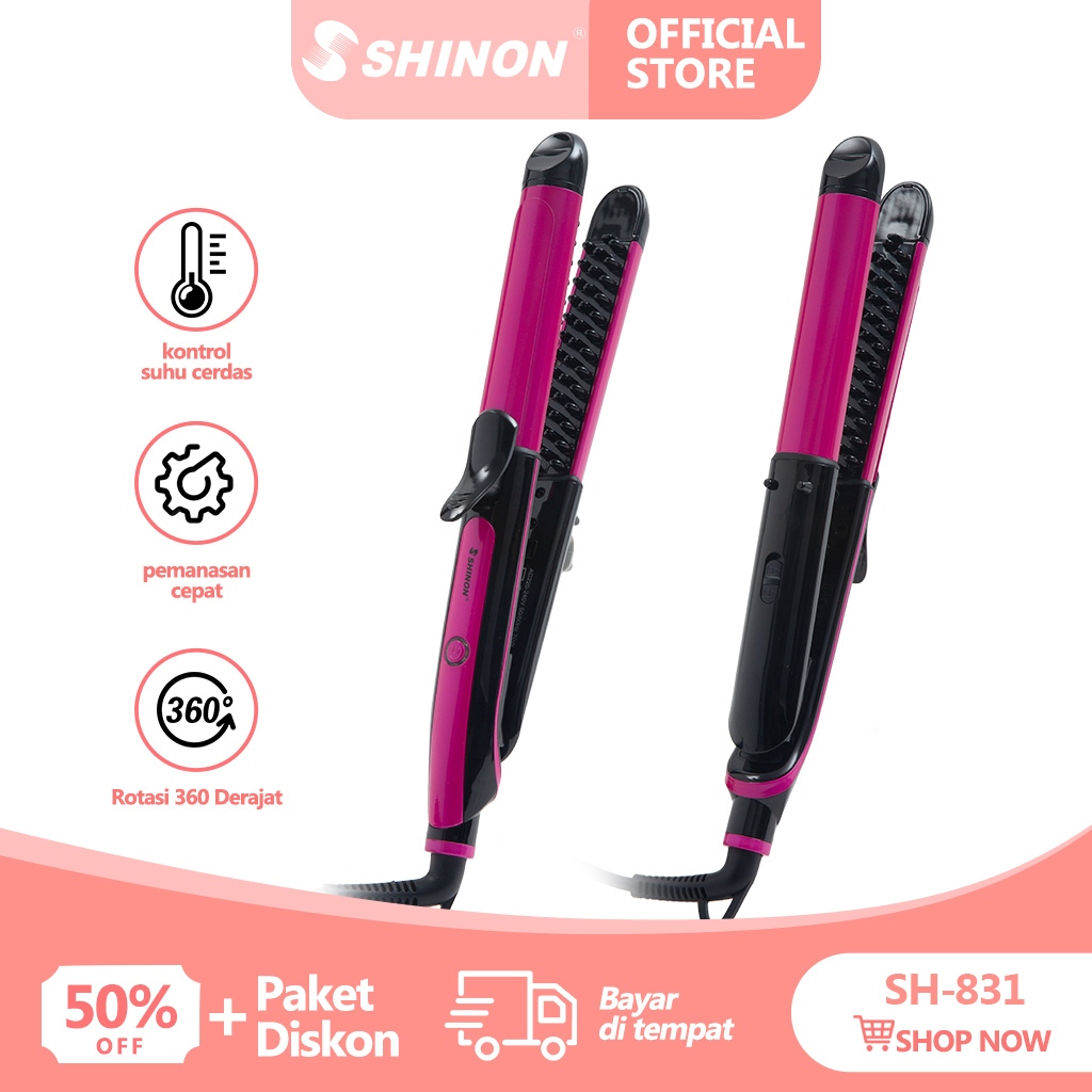 SHINON SH-831 Catokan Rambut Curly / Catokan Curly / Catokan Rambut Wanita / Pengkeriting Rambut / S