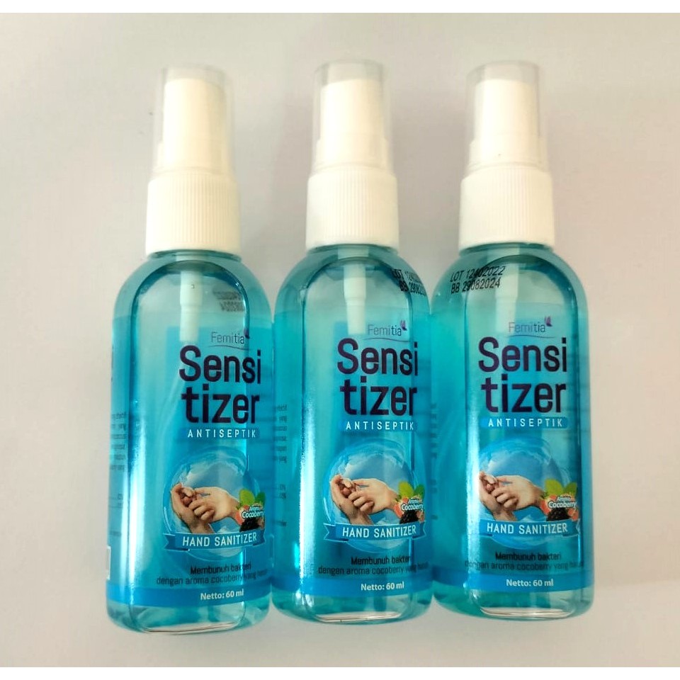 ( BOTOL ) FEMITIA HANDSANITASER SENSITIZER ANTISEPTIC SPRAY - 60 ML