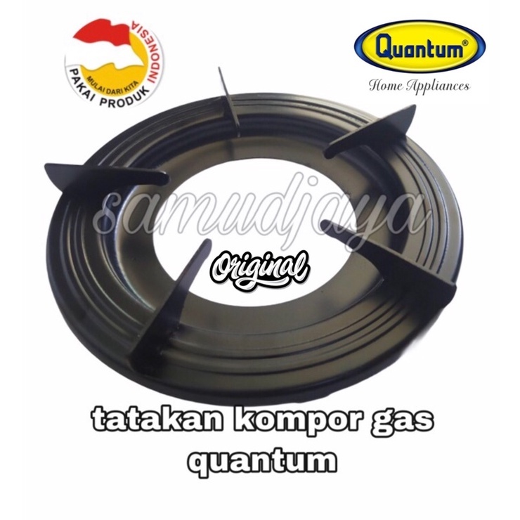 TATAKAN/TUNGKU KOMPOR GAS QUANTUM BULAT KAKI 5 ORIGINAL